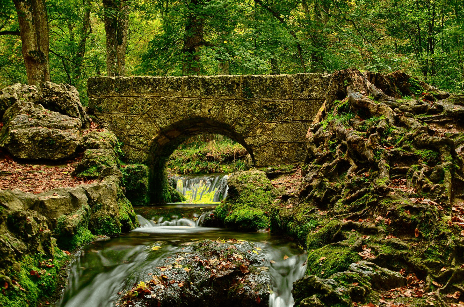 Brücke beim Wasserfall Bad Urach