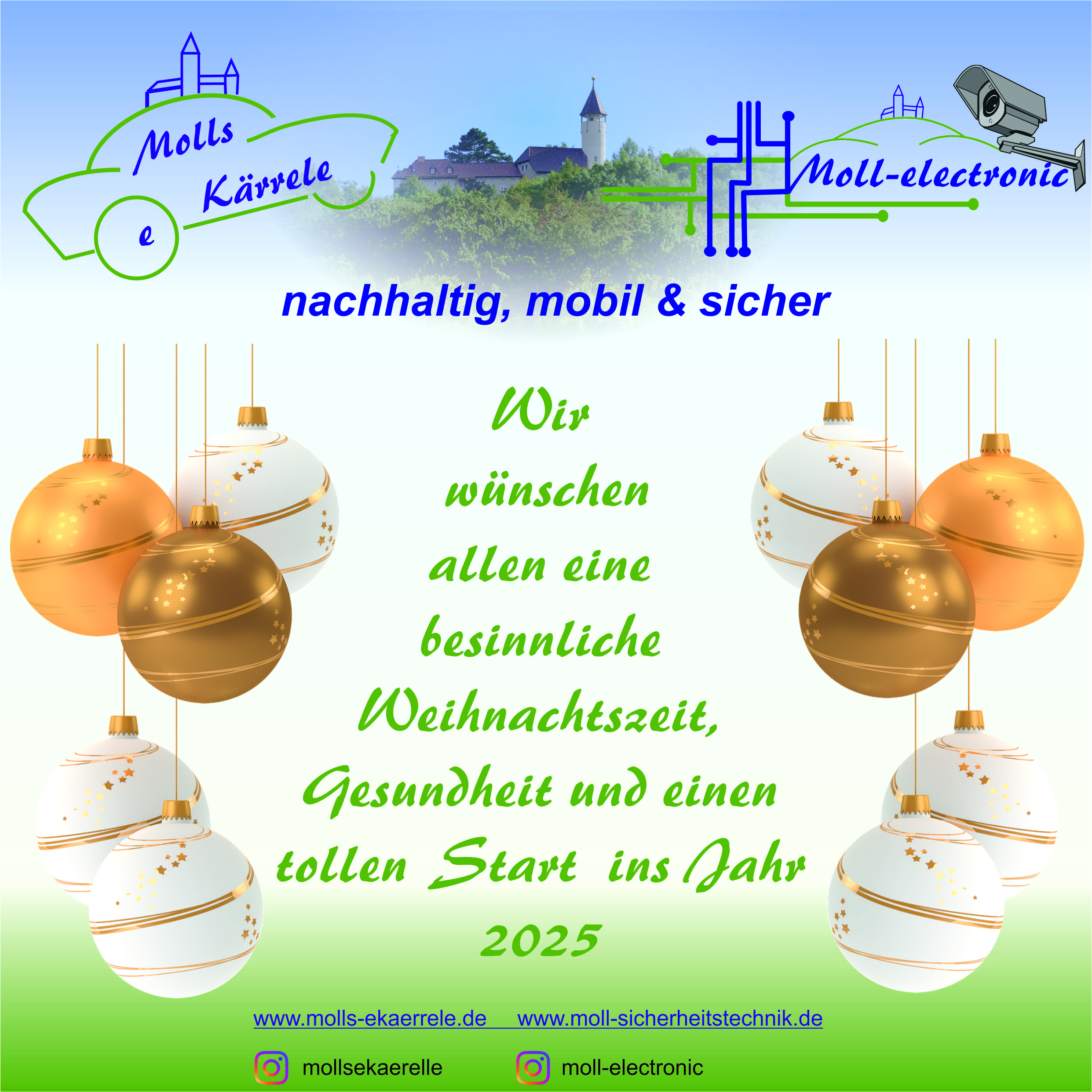 Frohe Weihnachten und ein erfolgreiches Jahr 2025